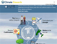 Tablet Screenshot of climatestewards.org
